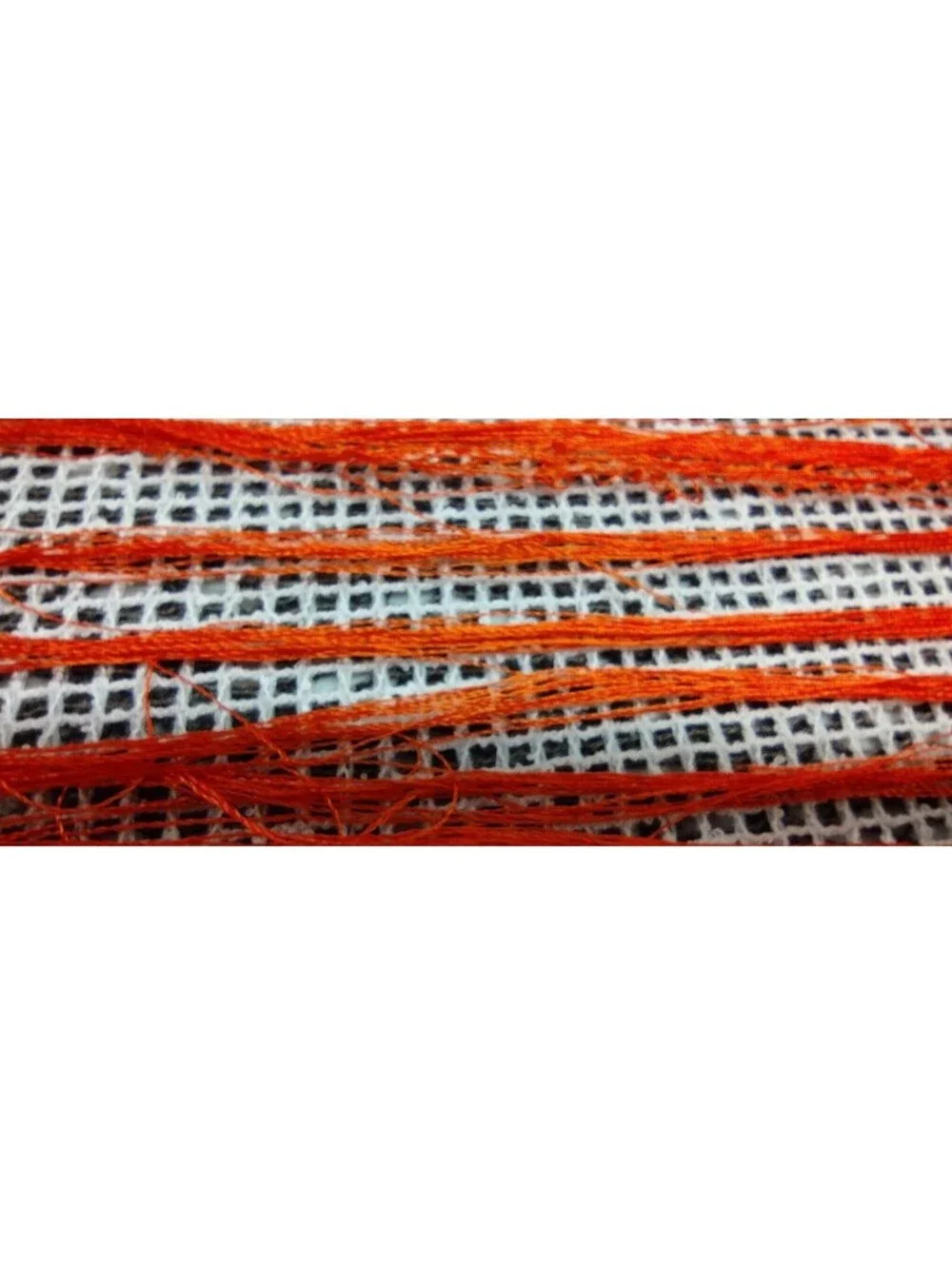 Vintage 1970s Silk Scarf Long Fringe Rich Orange Hippie MADE IN INDIA 100% SILK